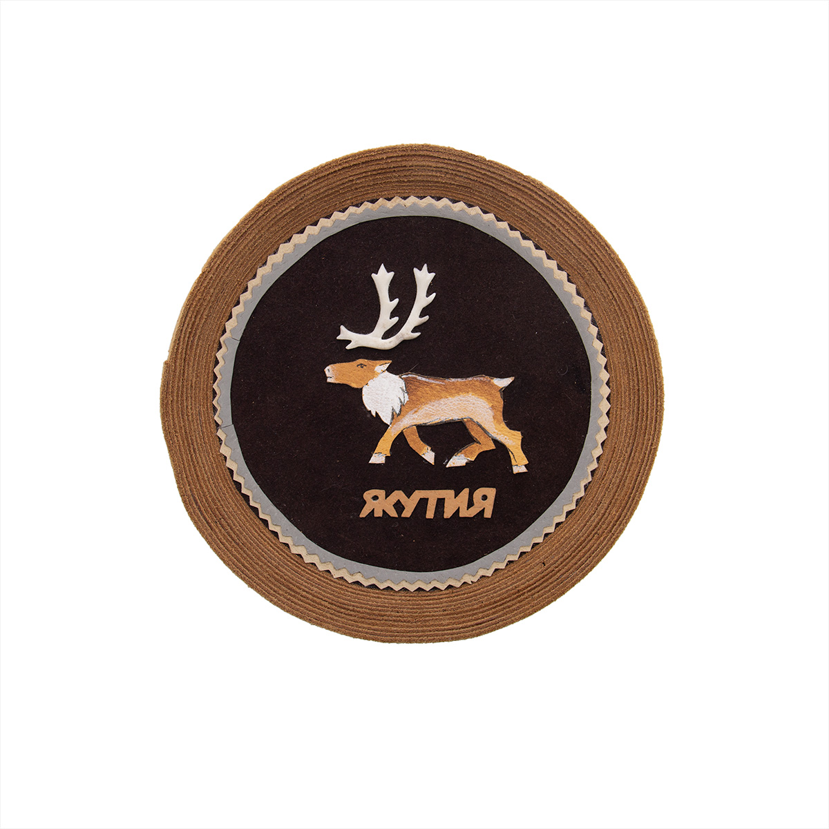 Панно круглое "Олень"