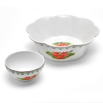 Набор «Салатница и 6 пиал "Саранки"»